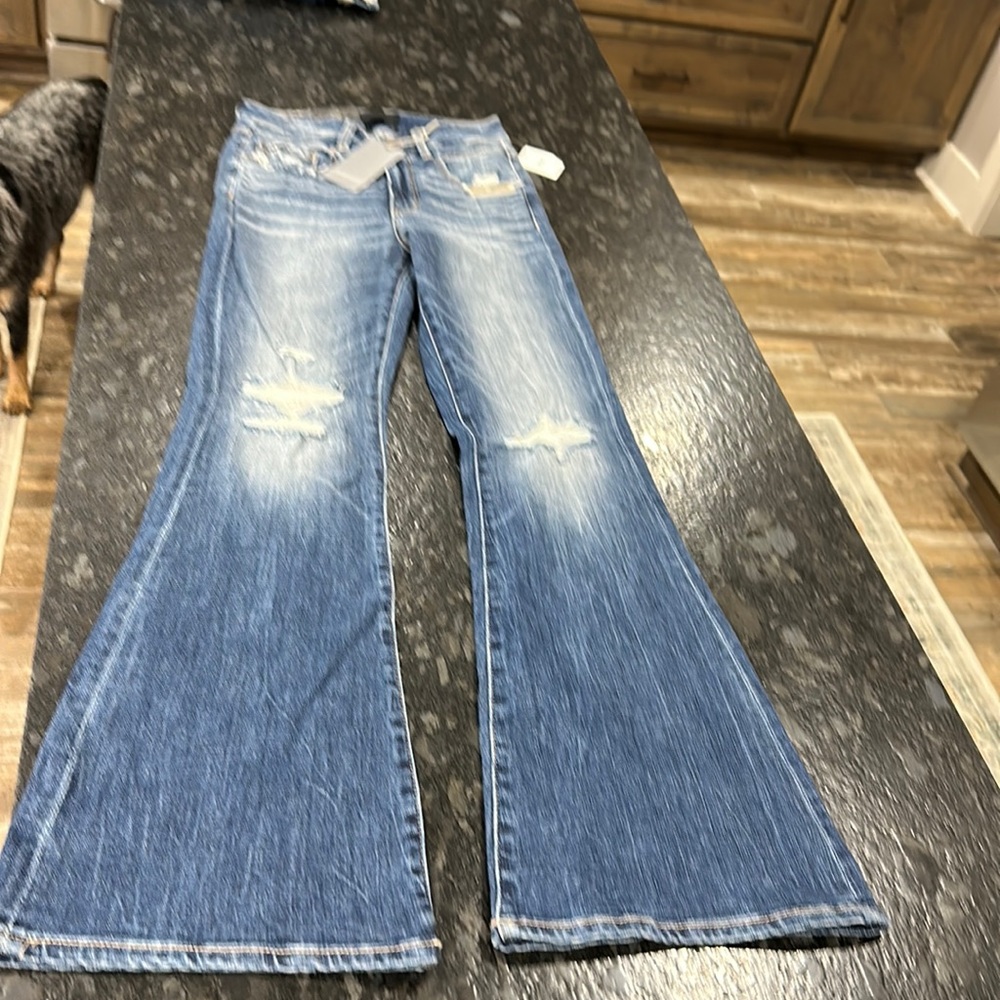 Buckle black jeans